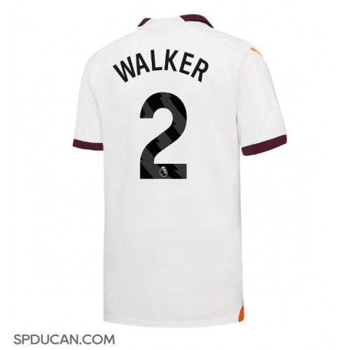 Muški Nogometni Dres Manchester City Kyle Walker #2 Gostujuci 2023-24 Kratak Rukav